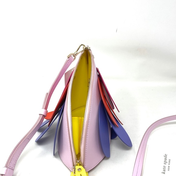 Kate♠️Spade Parrot Crossbody Flock Multi Leather - Picture 7 of 8